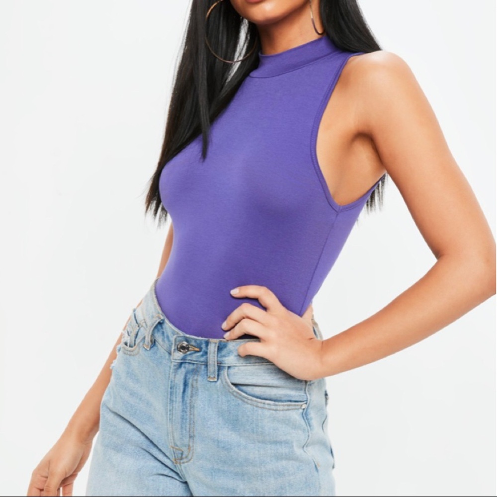 🎉$10 SALE! NWOT Missguided Purple bodysuit💜